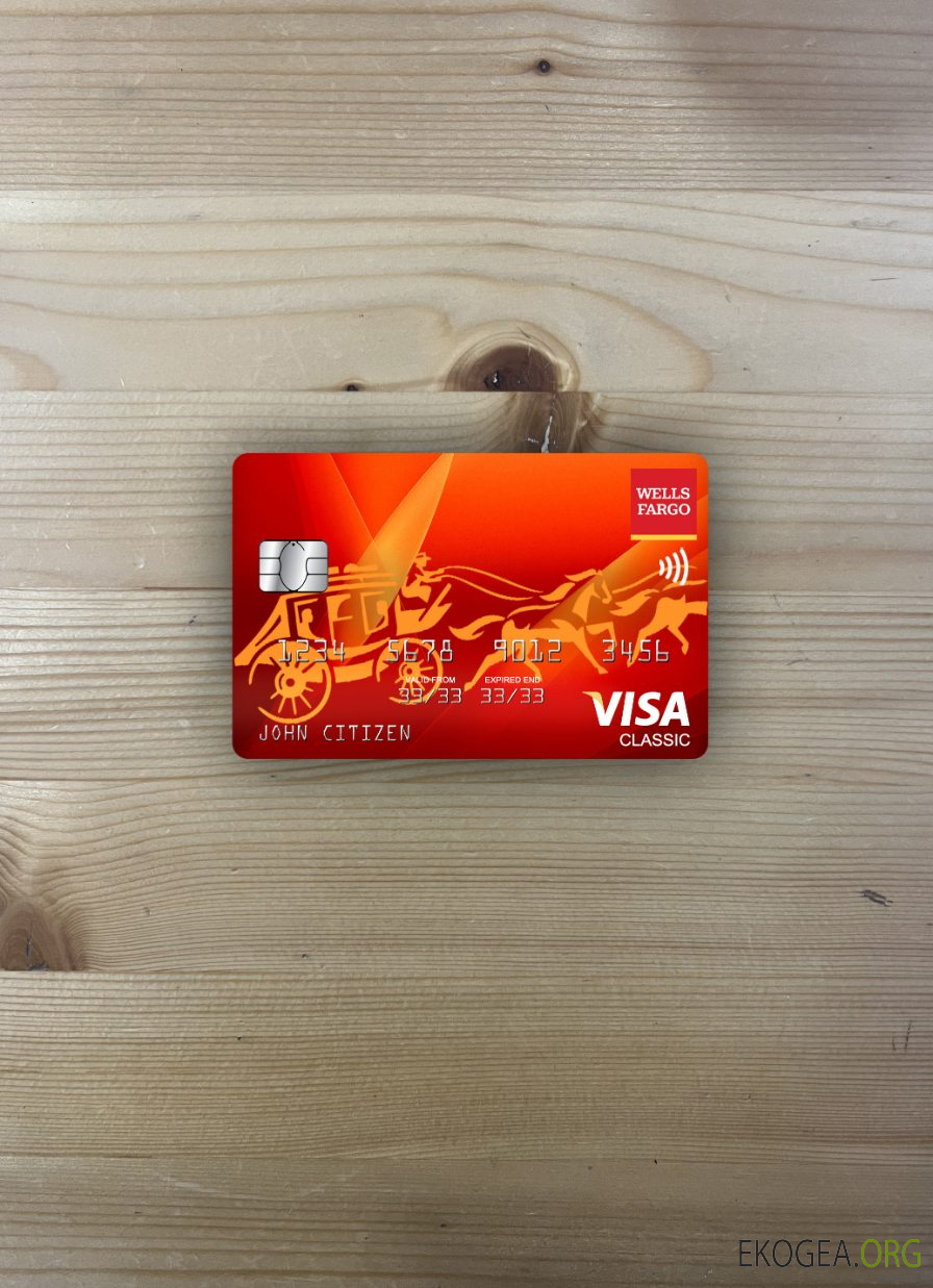 USA Wells Fargo banque visa carte classique photolook ,